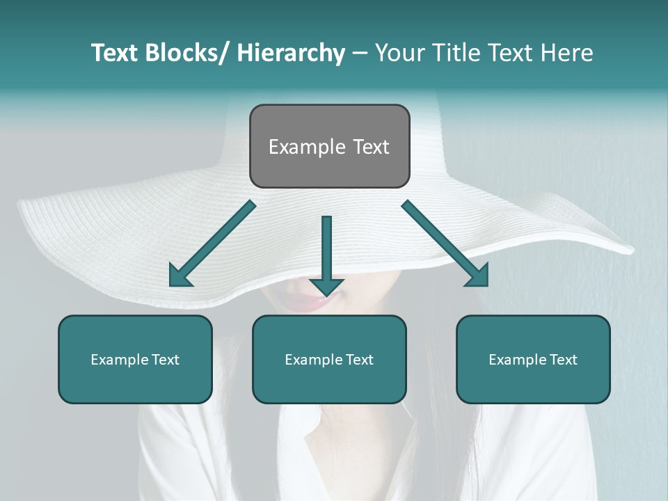 Female Wall Lady PowerPoint Template