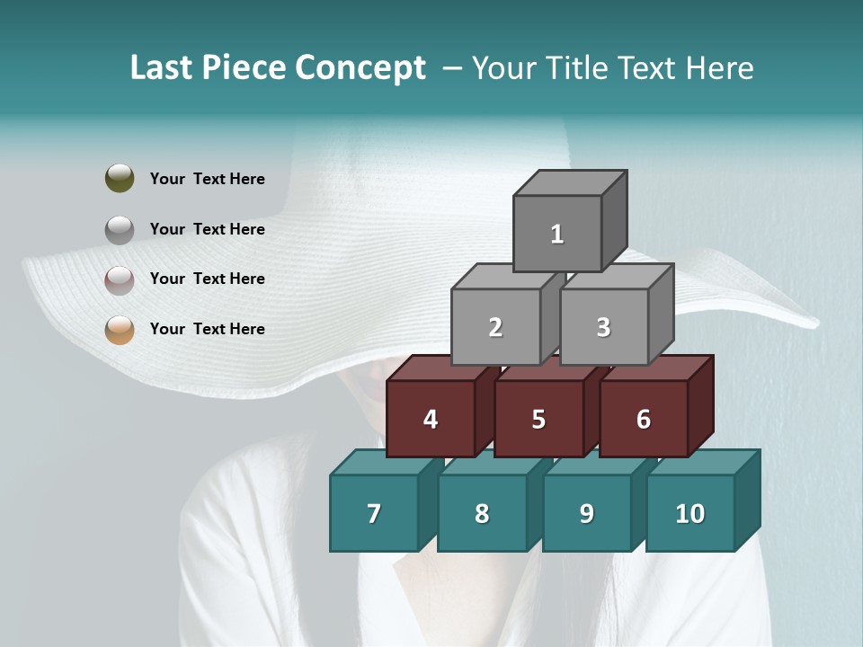 Female Wall Lady PowerPoint Template