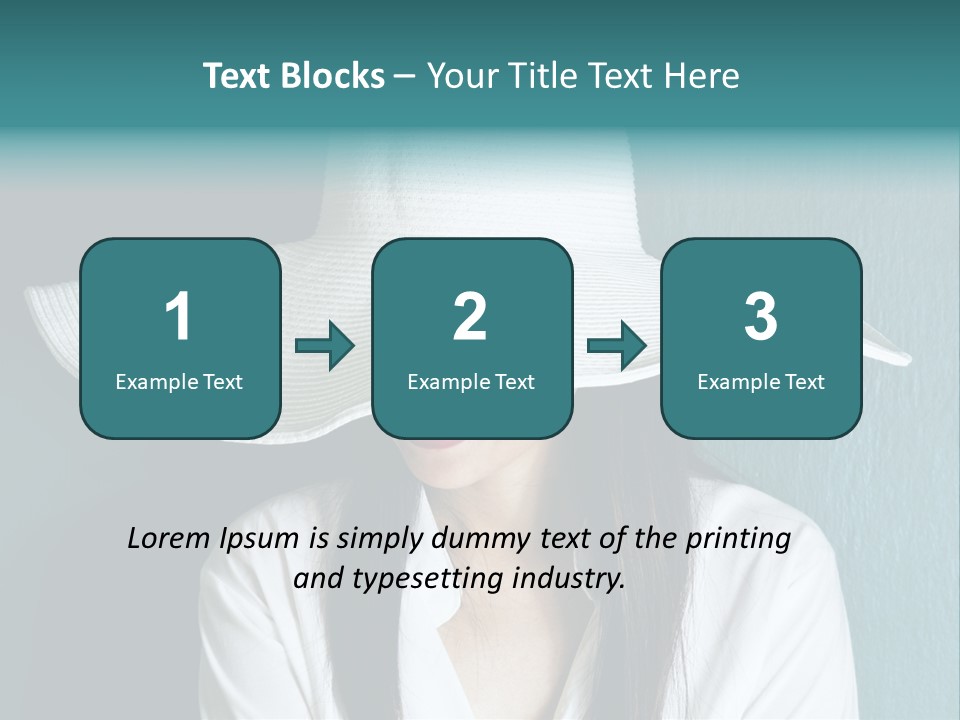 Female Wall Lady PowerPoint Template