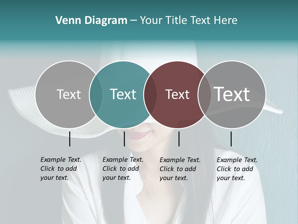 Female Wall Lady PowerPoint Template