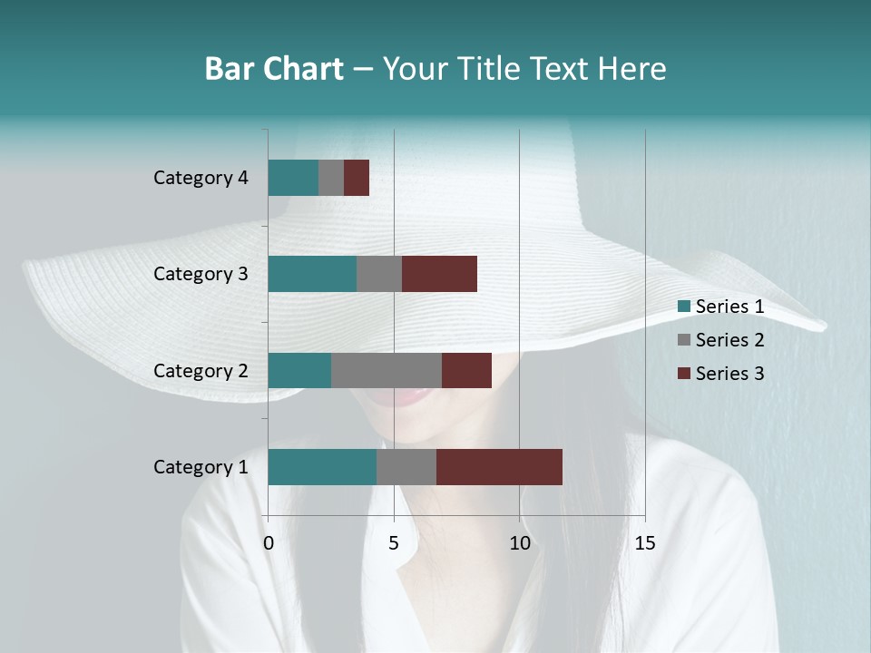 Female Wall Lady PowerPoint Template