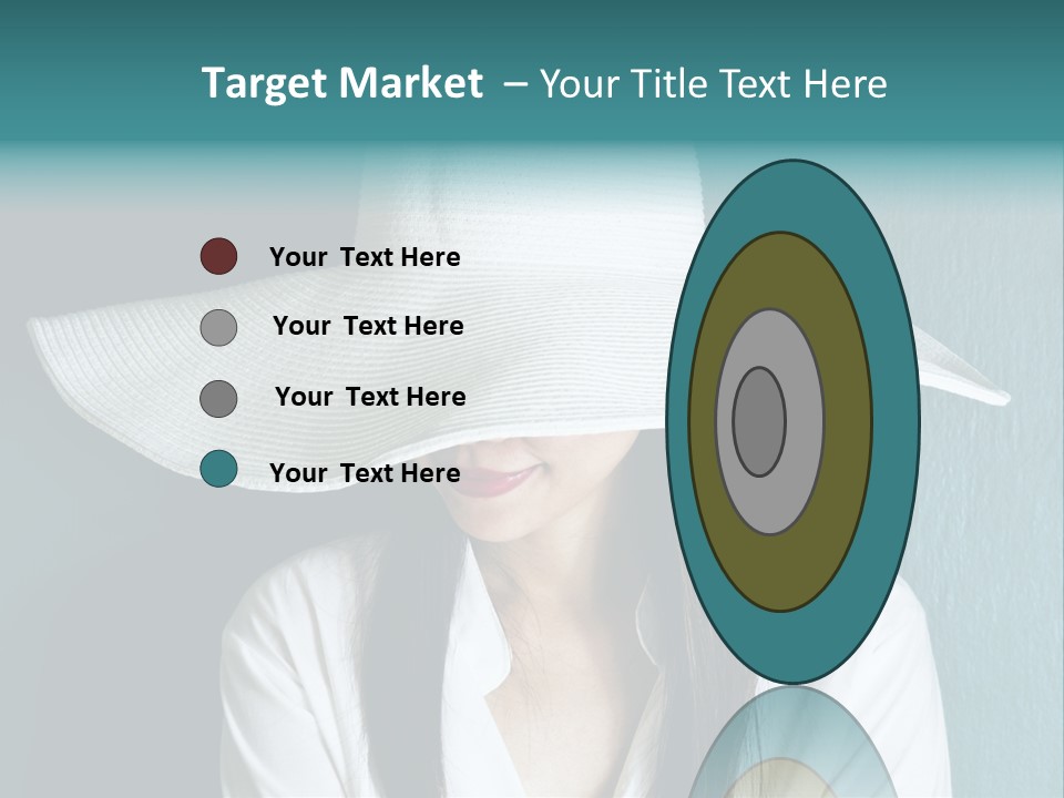 Female Wall Lady PowerPoint Template