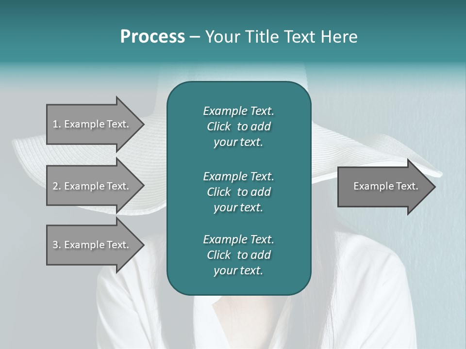 Female Wall Lady PowerPoint Template