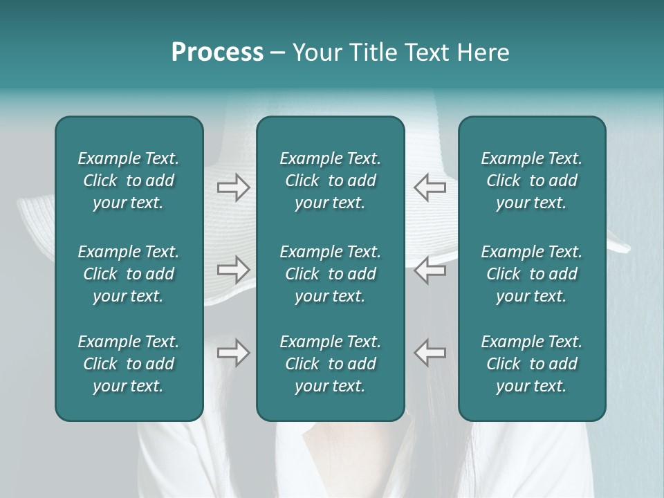 Female Wall Lady PowerPoint Template