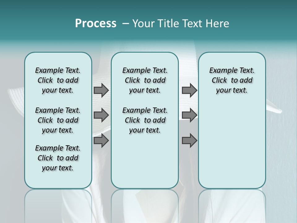 Female Wall Lady PowerPoint Template