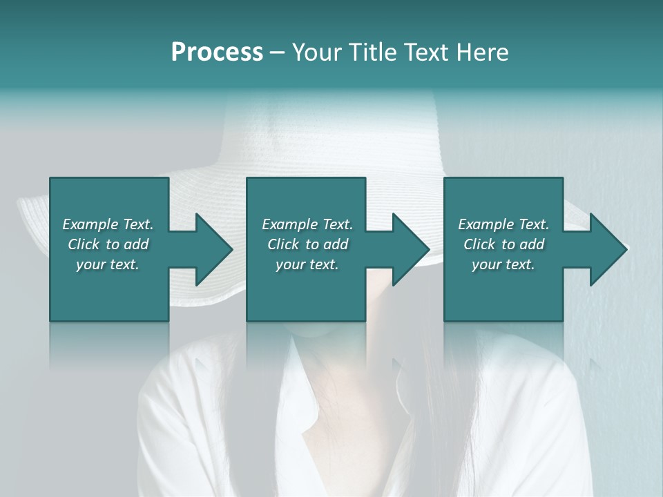 Female Wall Lady PowerPoint Template