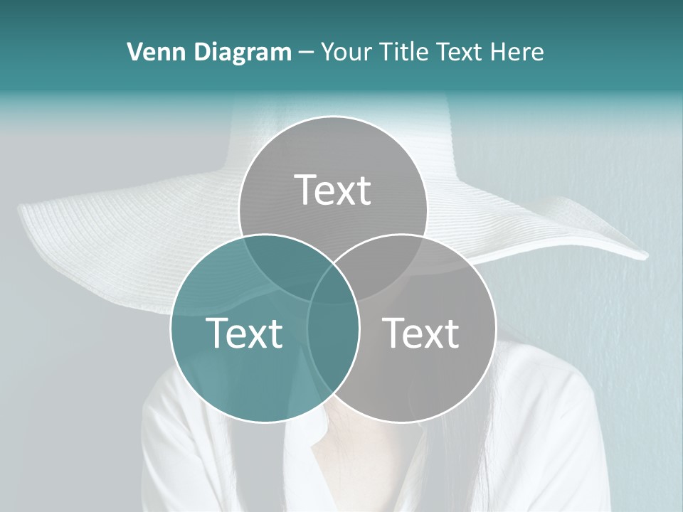 Female Wall Lady PowerPoint Template