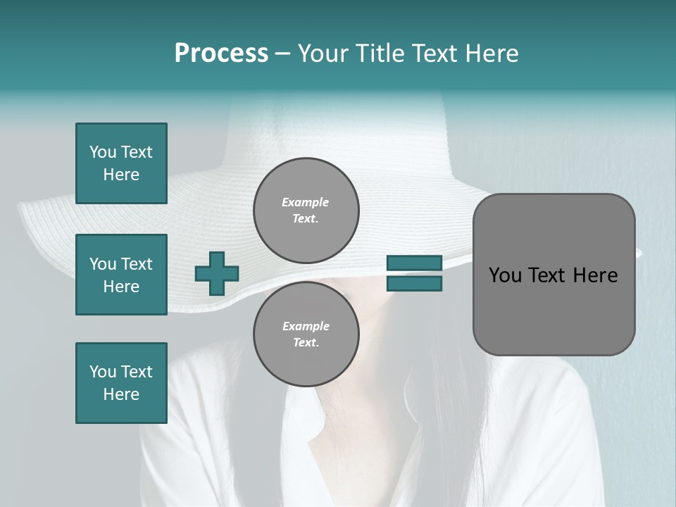 Female Wall Lady PowerPoint Template