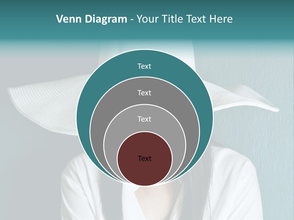 Female Wall Lady PowerPoint Template