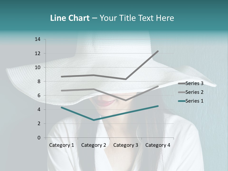 Female Wall Lady PowerPoint Template