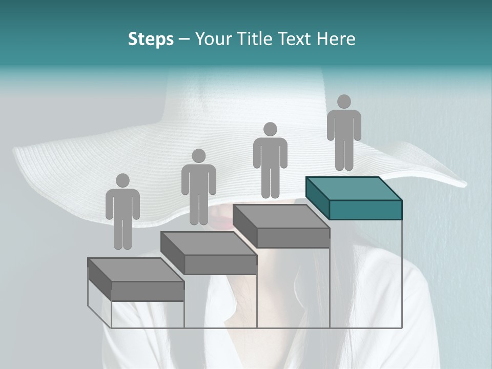 Female Wall Lady PowerPoint Template