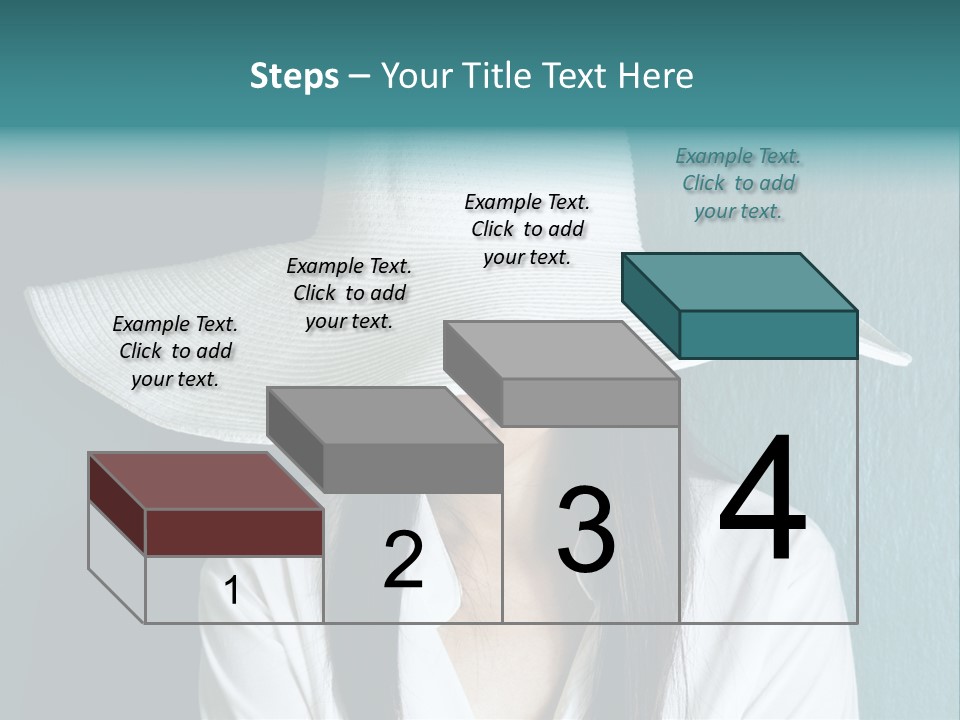 Female Wall Lady PowerPoint Template