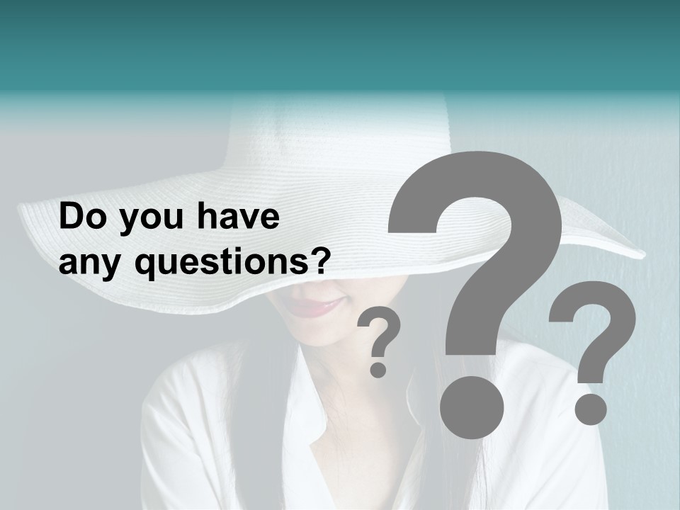 Female Wall Lady PowerPoint Template