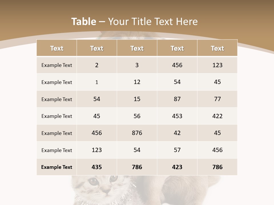 Feline Companion Cat PowerPoint Template