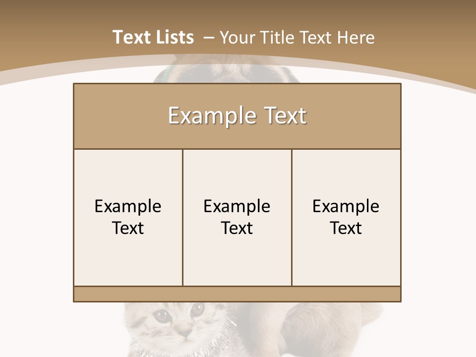 Feline Companion Cat PowerPoint Template