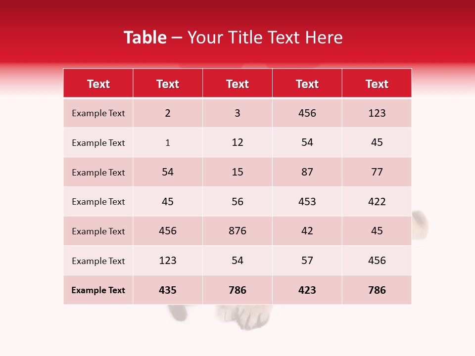 White Humorous Kitten PowerPoint Template