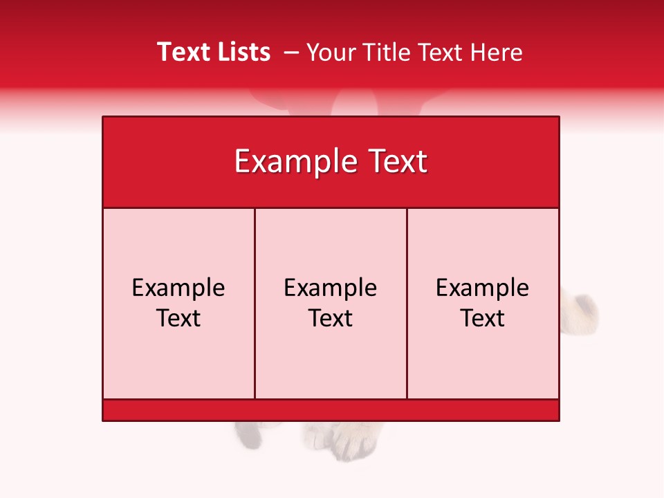 White Humorous Kitten PowerPoint Template