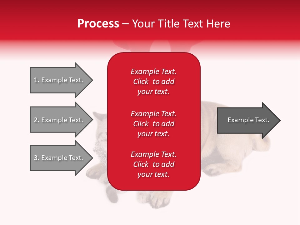 White Humorous Kitten PowerPoint Template