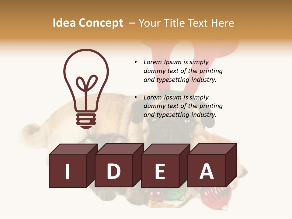 Pug Pet Purebred PowerPoint Template