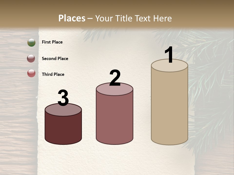 Decor Fir Wood PowerPoint Template