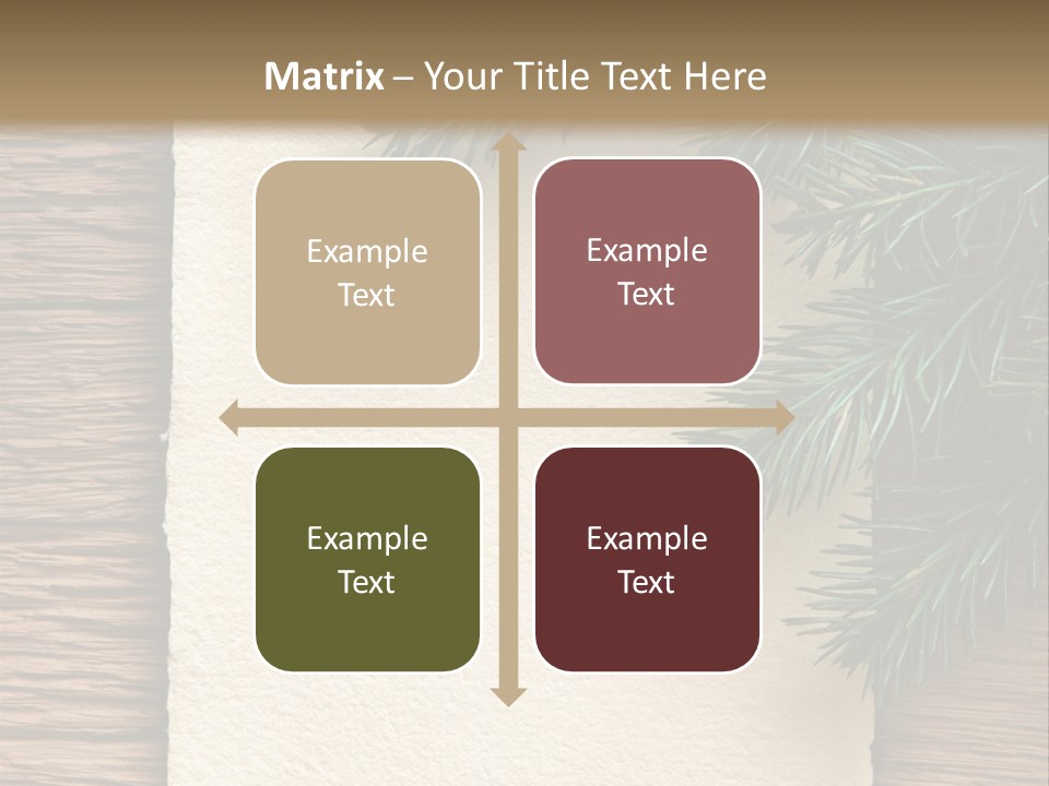 Decor Fir Wood PowerPoint Template