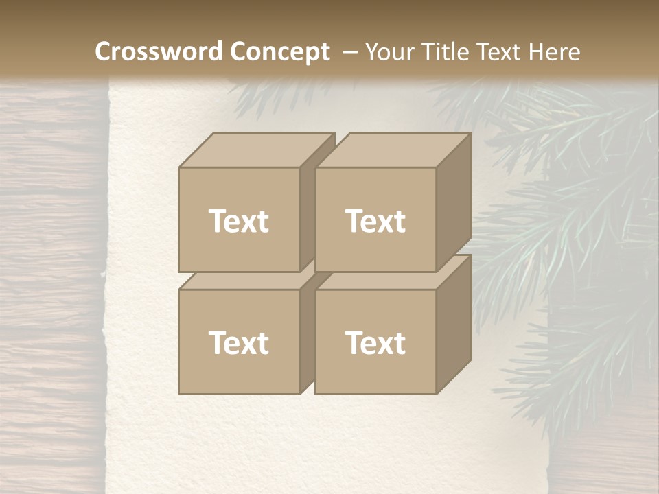 Decor Fir Wood PowerPoint Template