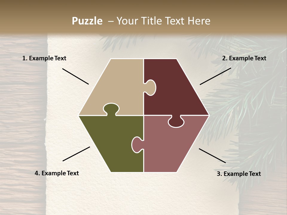 Decor Fir Wood PowerPoint Template