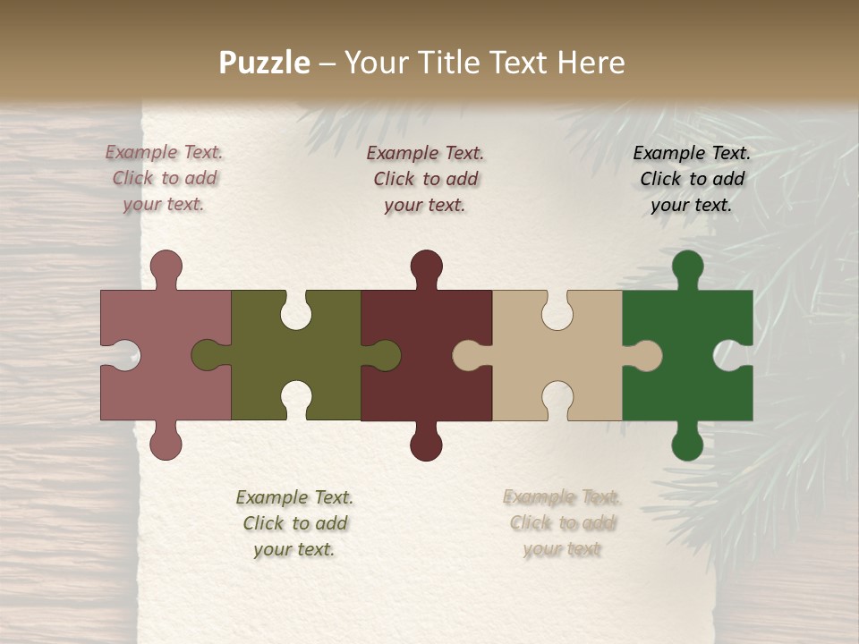 Decor Fir Wood PowerPoint Template