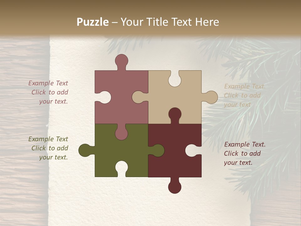 Decor Fir Wood PowerPoint Template