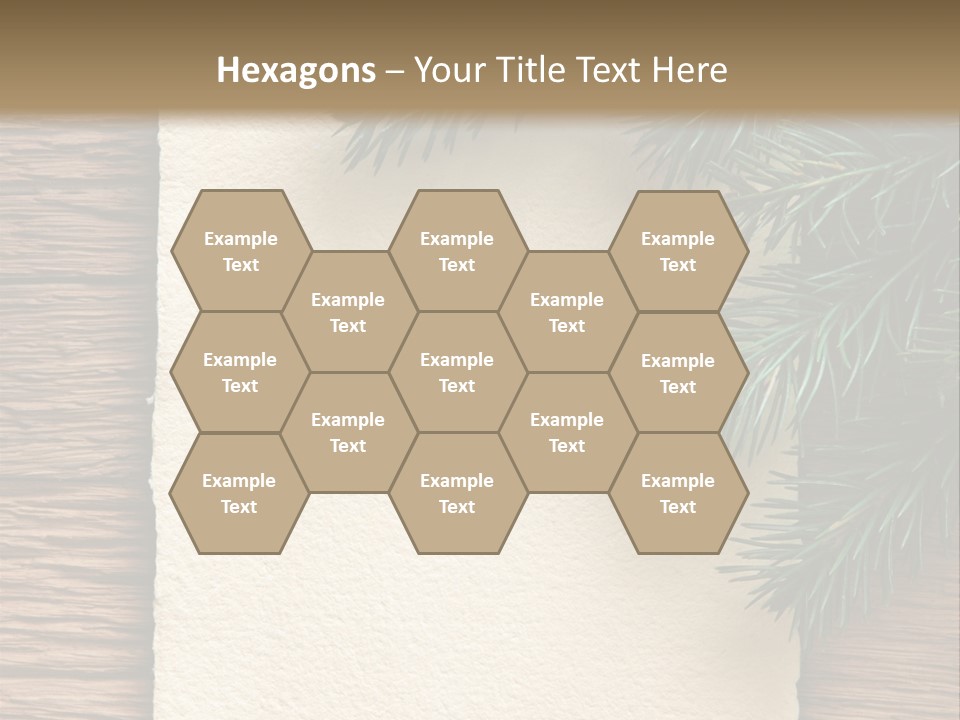 Decor Fir Wood PowerPoint Template