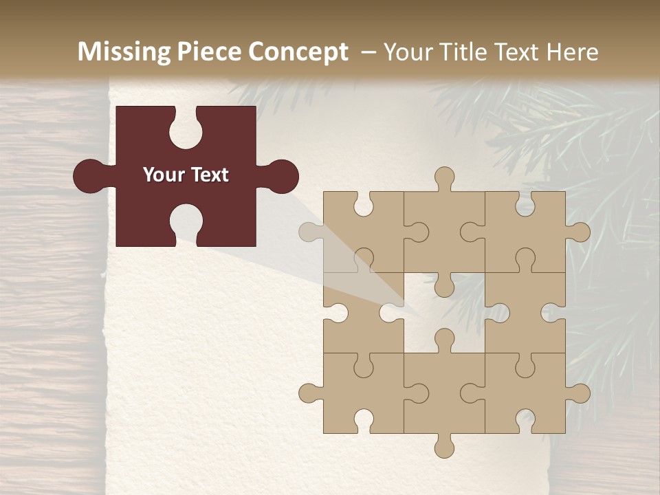 Decor Fir Wood PowerPoint Template