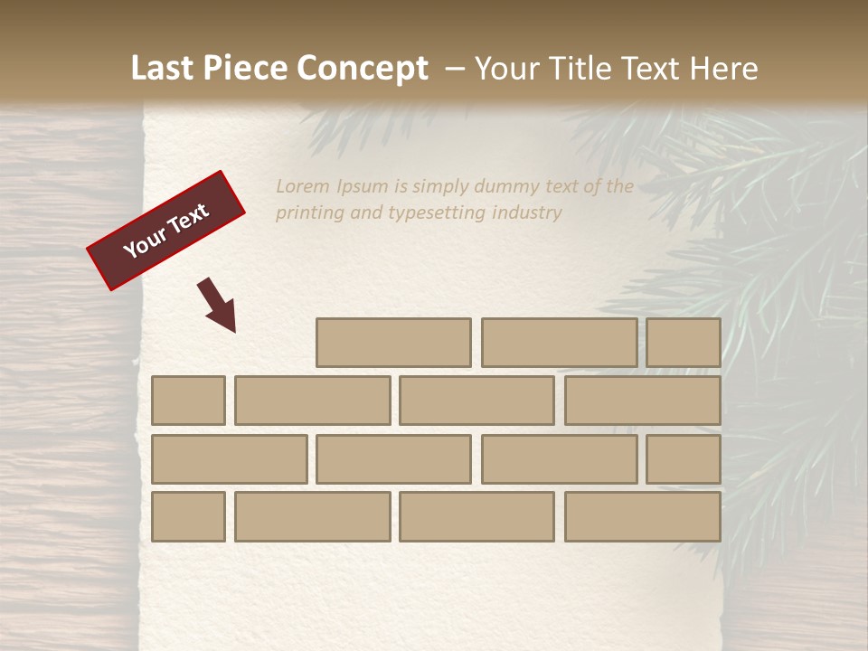 Decor Fir Wood PowerPoint Template