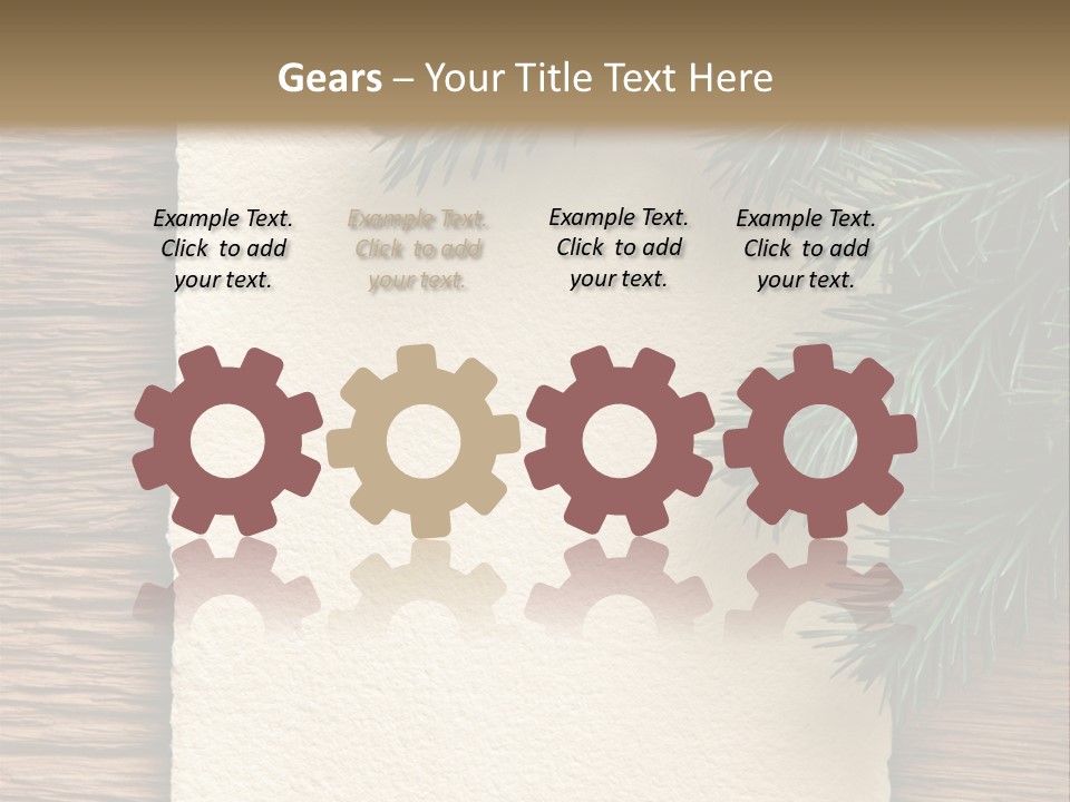 Decor Fir Wood PowerPoint Template