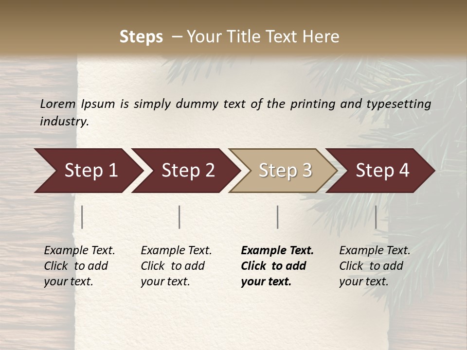 Decor Fir Wood PowerPoint Template