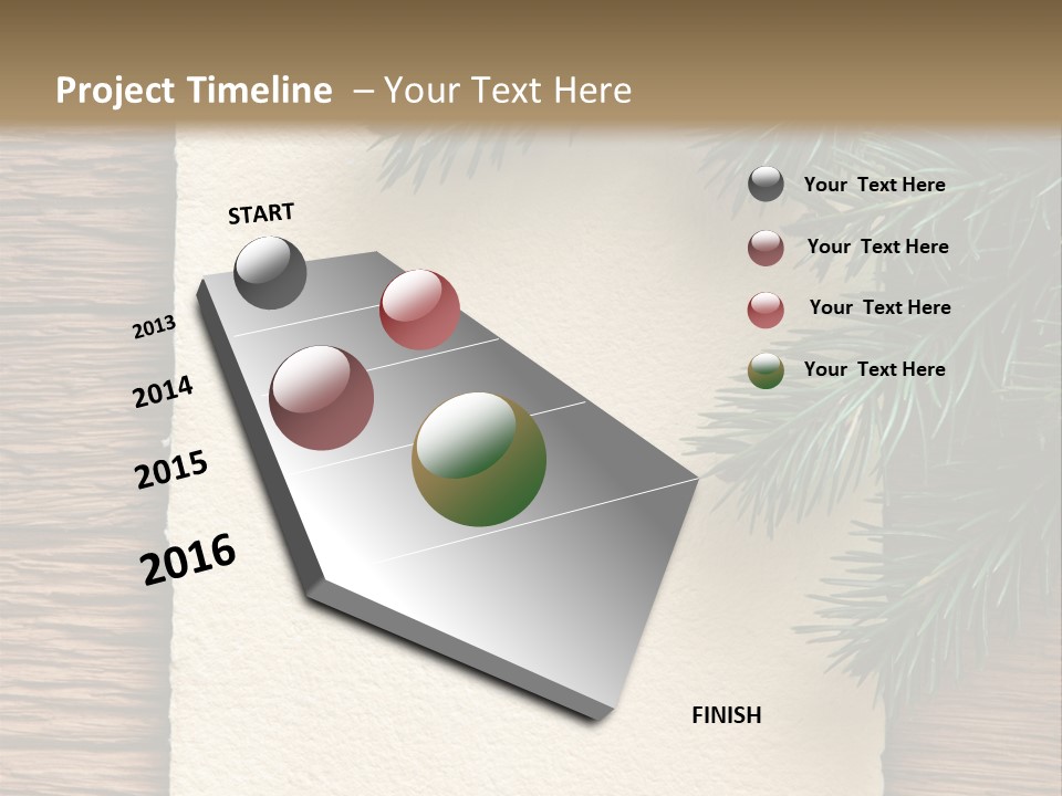 Decor Fir Wood PowerPoint Template