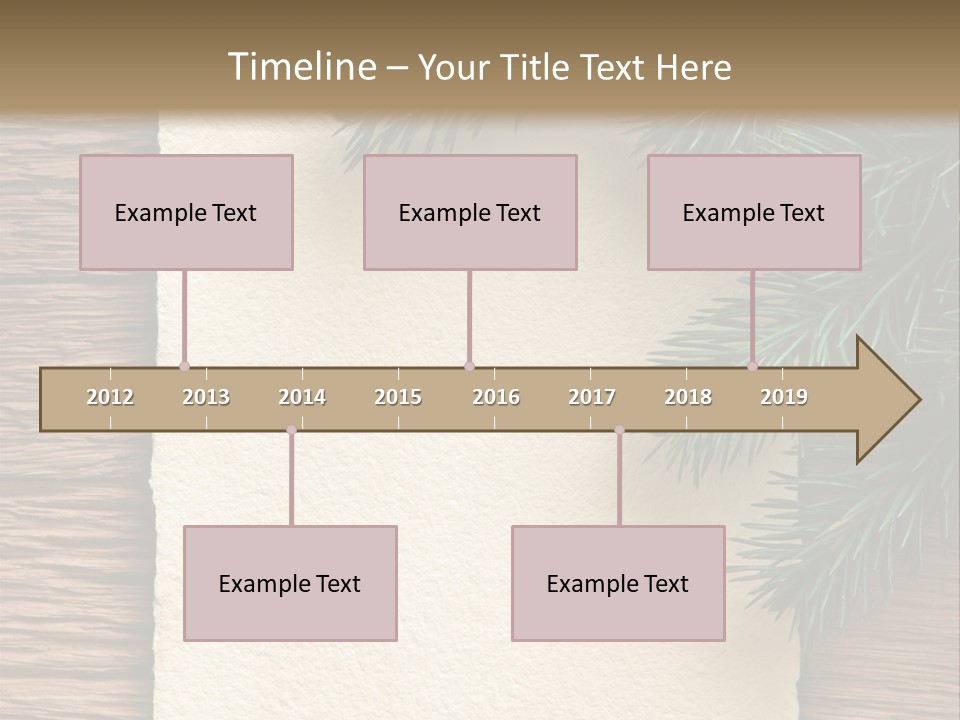 Decor Fir Wood PowerPoint Template