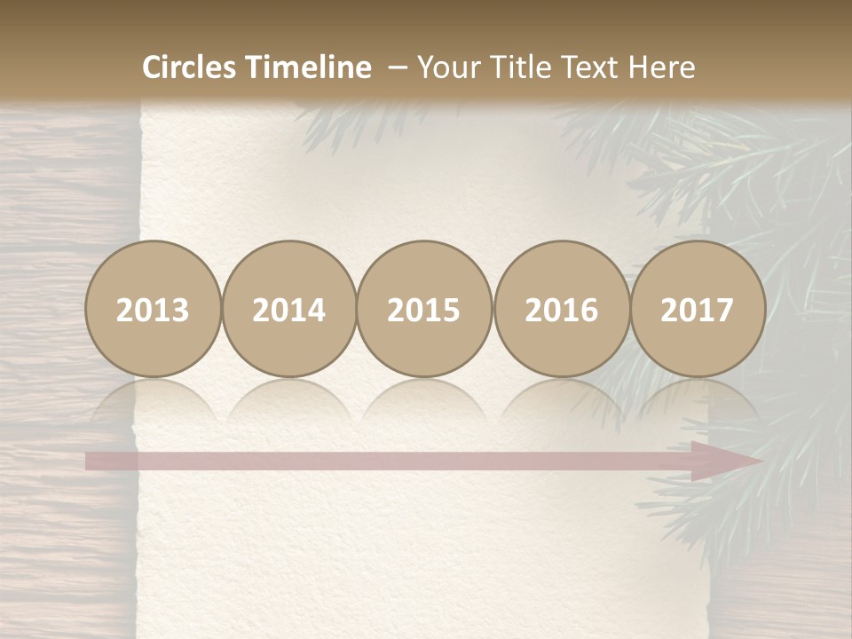 Decor Fir Wood PowerPoint Template