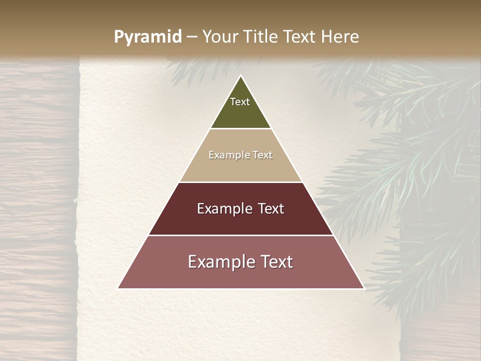 Decor Fir Wood PowerPoint Template