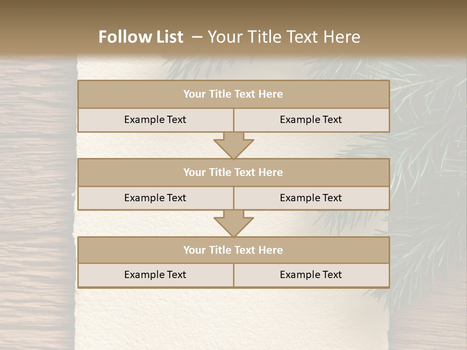 Decor Fir Wood PowerPoint Template