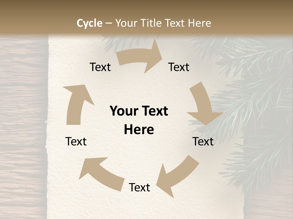 Decor Fir Wood PowerPoint Template