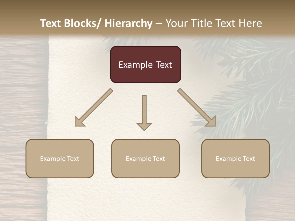 Decor Fir Wood PowerPoint Template