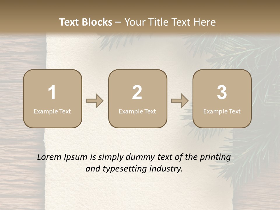 Decor Fir Wood PowerPoint Template