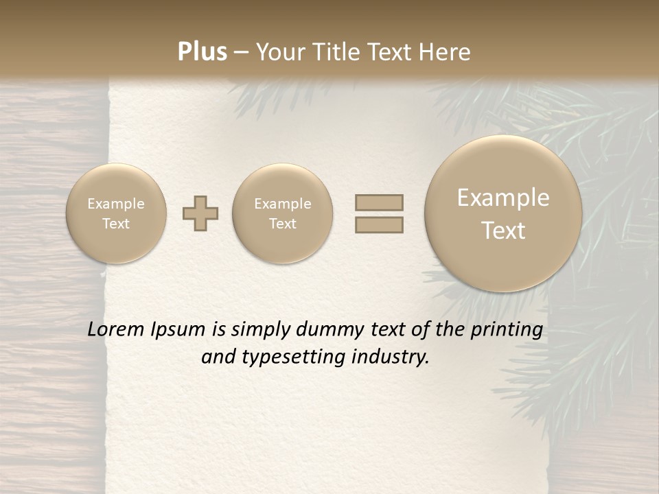 Decor Fir Wood PowerPoint Template