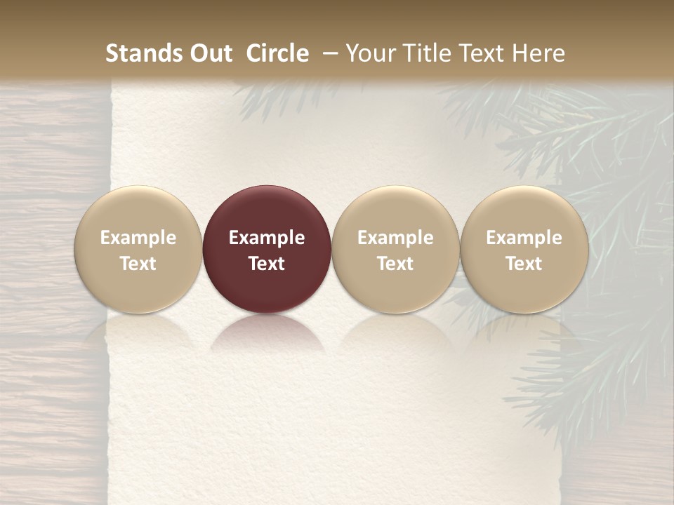 Decor Fir Wood PowerPoint Template