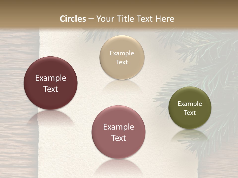 Decor Fir Wood PowerPoint Template