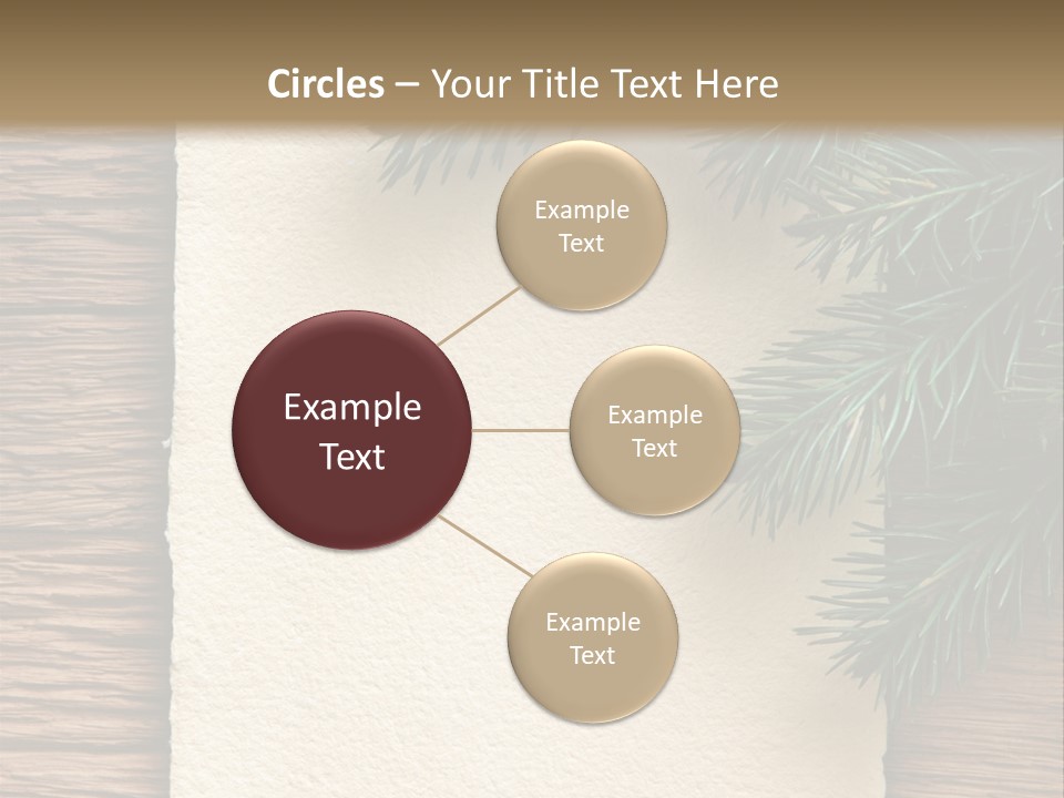 Decor Fir Wood PowerPoint Template