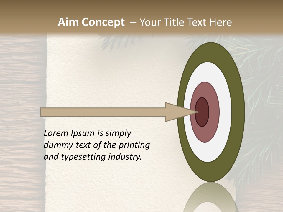 Decor Fir Wood PowerPoint Template