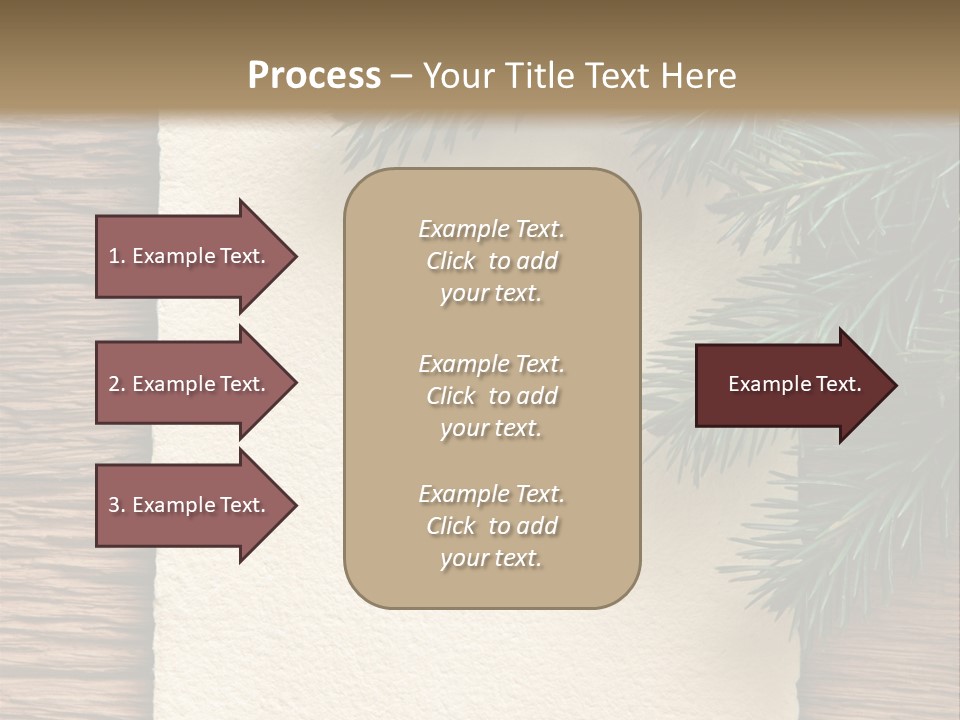 Decor Fir Wood PowerPoint Template