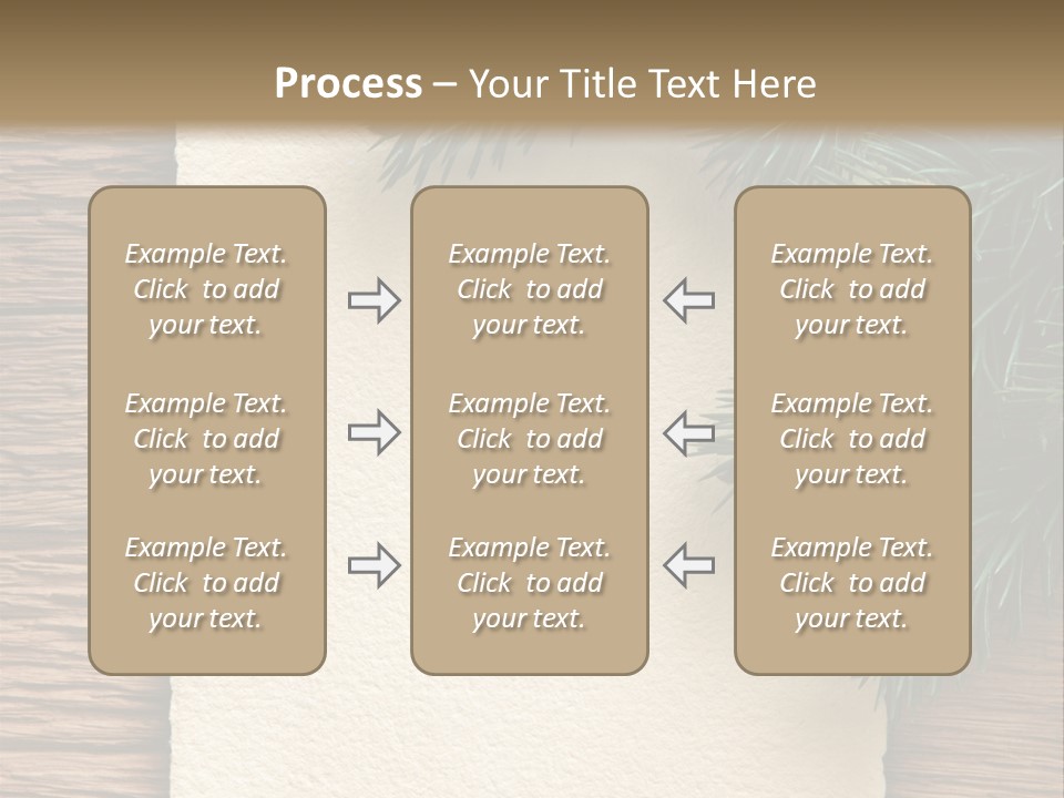 Decor Fir Wood PowerPoint Template