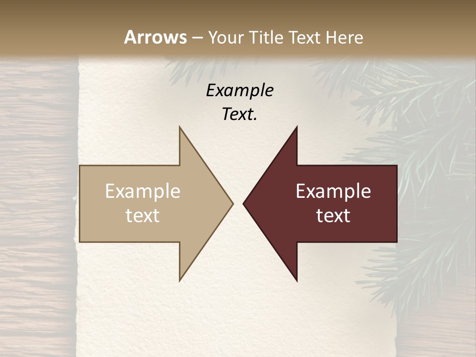 Decor Fir Wood PowerPoint Template